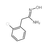 (1Z)-2-(2-Chlorophenyl)-N'-hydroxyethanimidamide结构式