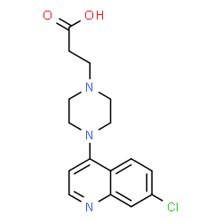 3-[4-(7-chloroquinolin-4-yl)piperazin-1-yl]propanoic acid Structure