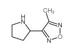 3-methyl-4-pyrrolidin-2-yl-1,2,5-oxadiazole结构式