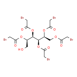 D-glucitol pentakis(bromoacetate) structure