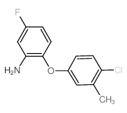 2-(4-Chloro-3-methylphenoxy)-5-fluorophenylamine结构式