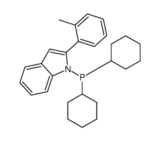 dicyclohexyl-[2-(2-methylphenyl)indol-1-yl]phosphane Structure