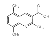 2,5,8-Trimethylquinoline-3-carboxylic acid Structure