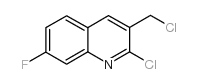 2-chloro-3-(chloromethyl)-7-fluoroquinoline Structure