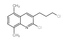 2-氯-3-(3-氯丙基)-5,8-二甲基喹啉结构式