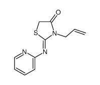 3-allyl-2-pyridin-2-ylimino-thiazolidin-4-one Structure