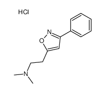 dimethyl-[2-(3-phenyl-1,2-oxazol-5-yl)ethyl]azanium,chloride Structure