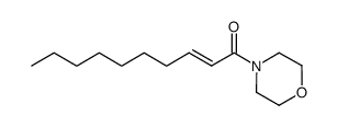N-[(E)-dec-2-enoyl]morpholine结构式