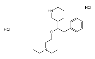 N,N-diethyl-2-(2-phenyl-1-piperidin-3-ylethoxy)ethanamine,dihydrochloride Structure