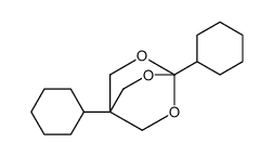 1,4-dicyclohexyl-3,5,8-trioxabicyclo[2.2.2]octane结构式