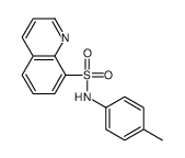 N-(4-methylphenyl)quinoline-8-sulfonamide结构式