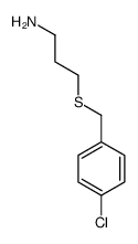3-[(4-chlorophenyl)methylsulfanyl]propan-1-amine结构式