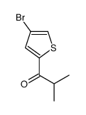 1-(4-bromothiophen-2-yl)-2-methylpropan-1-one结构式