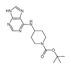4-(9H-purin-6-ylamino)-piperidine-1-carboxylic acid tert-butyl ester Structure