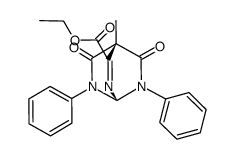 4-Methyl-5,8-dioxo-6,7-diphenyl-2,6,7-triazabicyclo<2.2.2>oct-2-en-3-carbonsaeure-ethylester结构式