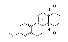 (+-)-8-methoxy-(4ar,4bc,12ac)-4a,4b,5,6,12,12a-hexahydro-chrysene-1,4-dione结构式