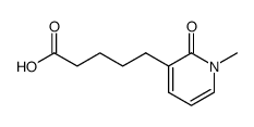 1,2-Dihydro-1-methyl-2-oxo-3-pyridinpentansaeure结构式