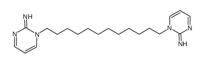 2,2-(1,12-dodecanediyl) bis-[pyrimidin-2(1H)-imine] Structure