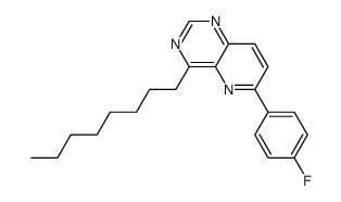 6-(4-fluorophenyl)-4-n-octyl-pyrido[3,2-d]pyrimidine结构式