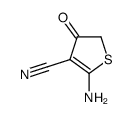 2-amino-4-oxothiophene-3-carbonitrile结构式