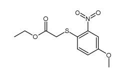 ethyl [(4-methoxy-2-nitrophenyl)thio]acetate结构式