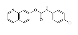 quinolin-7-yl N-(4-methoxyphenyl)carbamate结构式