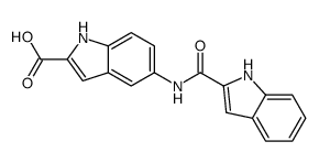 5-(1H-indole-2-carbonylamino)-1H-indole-2-carboxylic acid Structure