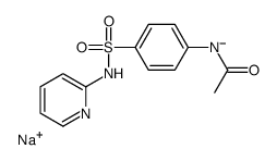 sodium (4-acetamidophenyl)sulfonyl-pyridin-2-yl-azanide结构式