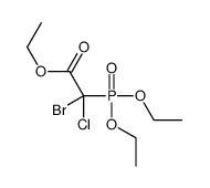 ethyl 2-bromo-2-chloro-2-diethoxyphosphorylacetate Structure