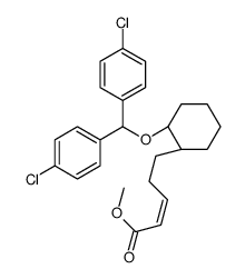 methyl (Z)-5-[(1S,2R)-2-[bis(4-chlorophenyl)methoxy]cyclohexyl]pent-2-enoate Structure