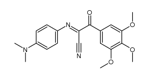 2-(4-dimethylamino-phenylimino)-3-oxo-3-(3,4,5-trimethoxy-phenyl)-propionitrile结构式