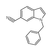 1-苄基-1H-吲哚-6-甲腈结构式