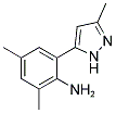 2,4-DIMETHYL-6-(5-METHYL-2H-PYRAZOL-3-YL)-PHENYLAMINE Structure