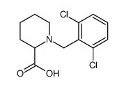 1-(2,6-Dichloro-benzyl)-piperidine-2-carboxylic acid structure