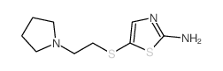 5-(2-(Pyrrolidin-1-yl)ethylthio)thiazol-2-amine Structure