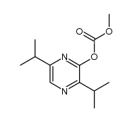 2-methoxycarbonyloxy-3,6-diisopropylpyrazine结构式
