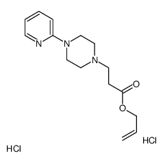 prop-2-enyl 3-(4-pyridin-2-ylpiperazin-1-yl)propanoate,dihydrochloride结构式