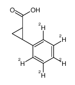 (1S,2R)-2-(2,3,4,5,6-pentadeuteriophenyl)cyclopropane-1-carboxylic acid结构式
