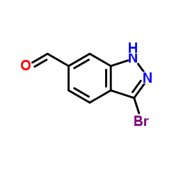 3-Bromo-1H-indazole-6-carbaldehyde结构式
