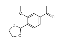 (acetyl-4 methoxy-2 phenyl)-2 dioxolane-1,3 Structure