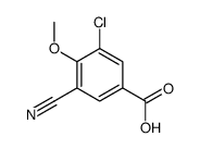 3-chloro-5-cyano-4-methoxybenzoic acid Structure