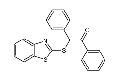 2-[(1,3-benzothiazol-2-yl)sulfanyl]-1,2-diphenylethanone结构式