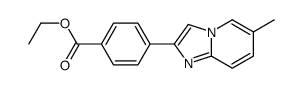 2-[4-(Ethoxycarbonyl)phenyl]-6-methyl-imidazo[1,2-a]pyridine结构式