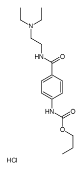 Propyl p-((2-(diethylamino)ethyl)carbamoyl)carbanilate hydrochloride picture