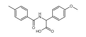 2-(4-methoxyphenyl)-N-(4-methylbenzoyl)glycine Structure