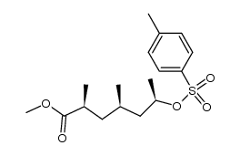 methyl (2R,4S,6S)-2,4-dimethyl-6-tosyloxyheptanoate结构式