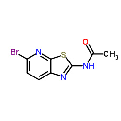N-(5-溴噻唑并[5,4-b]吡啶-2-基)乙酰胺结构式