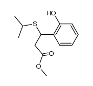 methyl 3-(2-hydroxyphenyl)-3-(isopropylthio)propionate Structure