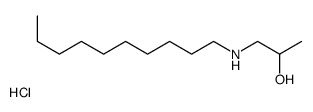 1-(decylamino)propan-2-ol,hydrochloride Structure