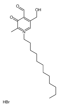 1-dodecyl-3-hydroxy-5-(hydroxymethyl)-2-methylpyridin-1-ium-4-carbaldehyde,bromide Structure